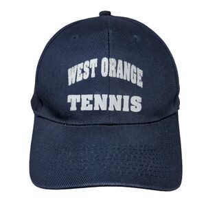 West Orange Tennis Strapback Hat Blue OSFA Adjustable 6 Panel VKM